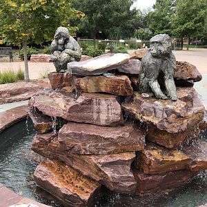 Snow Monkey Fountain