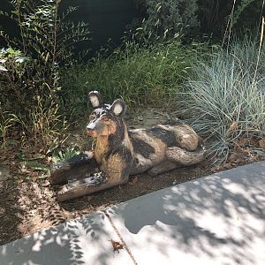 Painted Dog statue