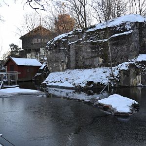 Enclosure for harbour seal at Skansen, Stockholm