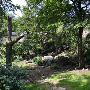Enclosure for brown bear at Skånes djurpark