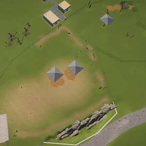 Layout of Toronto Zoo Mock giraffe exhibit