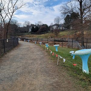 Roer's Zoofari - Path along back of zoo