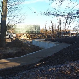 Construction update orangutan project - with base for new road?, 2022-02-12