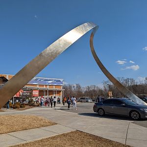 NEW! Archway sculpture at the Greensboro Science Center