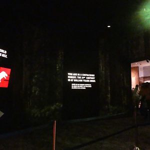 Entrance to the Tyrannosaurus Rex Display, Evolving Planet - Feb. 2022