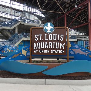 Saint Louis Aquarium Entry Sign - Mar. 2022