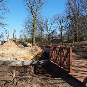 Construction update orangutan project, at ground level - New road, 2022-03-08