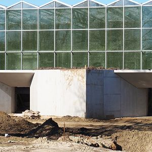 Construction update orangutan project, at ground level - Future animal accesses?, 2022-03-08