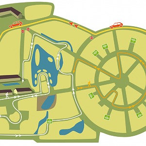 Réserve de la Haute-Touche - Main part of the Zoo (public domain)