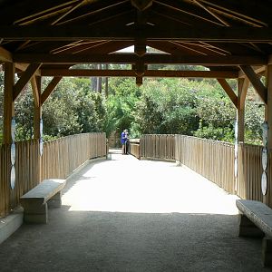Réserve africaine de Sigean - African giant walkthrough aviary - covered passage