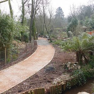 New path under construction, March 2022