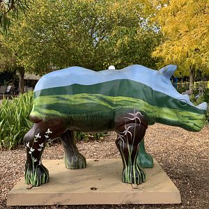 Wild! Rhino Sculpture (Right Side)