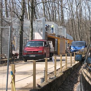 New carnivore exhibit under construction
