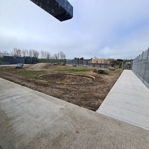 New exhibit under construction, Wolds Wildlife Park
