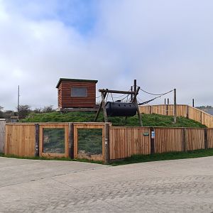 New exhibit (empty), Wolds Wildlife Park