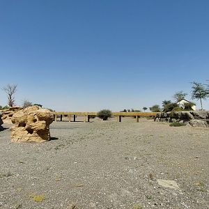 Bridge over dried-up river