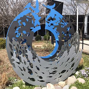 Sculpture outside Entrance