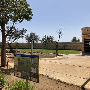 Part of elephant enclosure