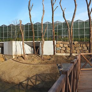 Orangutan project construction update 2022-04-12 - Construction of first small island