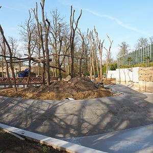 Orangutan project construction update 2022-04-12 - Construction of second smaller island