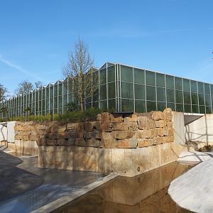 Orangutan project construction update 2022-04-12 - Outside of Asian greenhouse