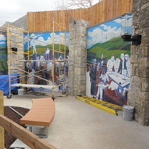 Amur Leopard Viewing Area Artwork