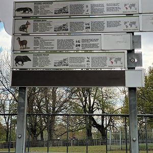 Signage Example South american Pampas enclosure