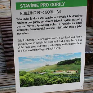 Info-sign new Gorilla-building