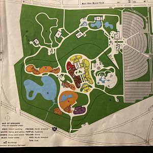 1973 Official Zoo Guidebook - Zoo Map