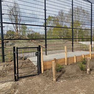 Training fence for the tiger presentation