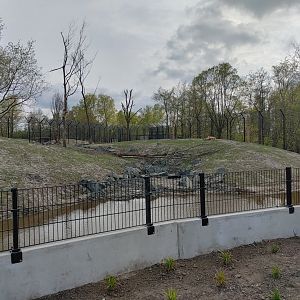 Right tiger enclosure - Water stream