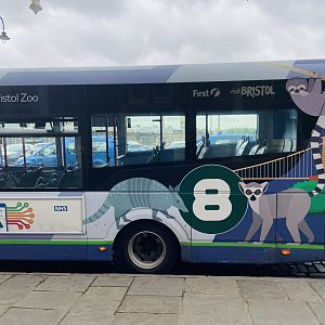 May 16th 2022 - bus branded with Bristol Zoo livery
