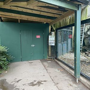 Bristol Zoo kea aviary and former entrance to Twilight World