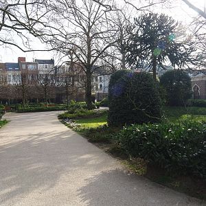 Park view towards the Flemish Garden and the Moorish Temple, 2022-03-16