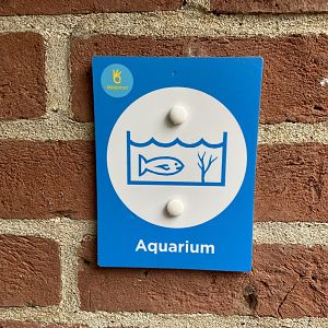 Bristol Zoo aquarium Makaton sign