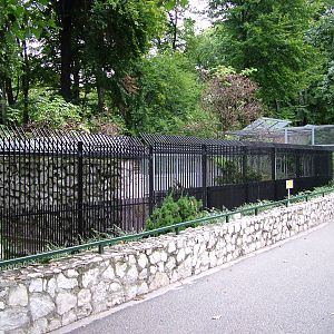 Striped Hyaena enclosure at Krakow 08/09/2008