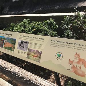 Dhole signage