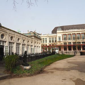 Grand Café Flamingo, exit of the zoo and Administration/Conference building, 2022-03-16