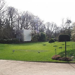 Garden view with the so-called "Congo lawn", 2022-03-16