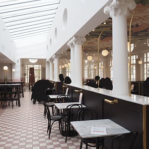 Interior of the Grand Café Flamingo, 2022-03-16