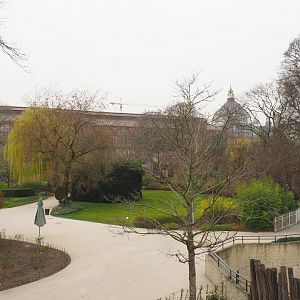 Park view from the viewing area on the roof of the Pig house, 2022-03-16