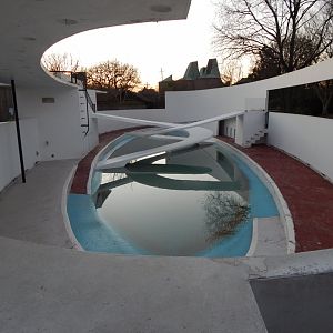 Former penguin enclosure (evening) 180322