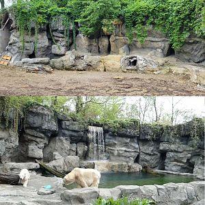 May. 2022 - Future Black Bear Exhibit (2023) / Former Polar Bear Exhibit Comparison
