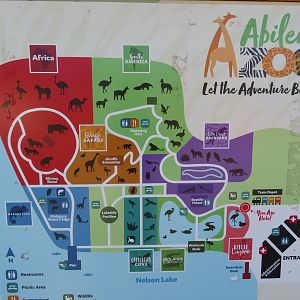 Abilene Zoo Map 2022