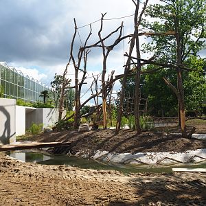 Orangutan project construction, Second larger island, 2022-05-28