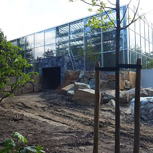 Orangutan project construction, Members preview - Future entrance area, 2022-05-28