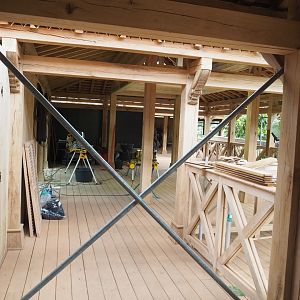 Orangutan project construction, Members preview - Future viewing and visitor area, 2022-05-28