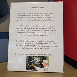 Delmarva Discovery Museum - Sign about wood carver