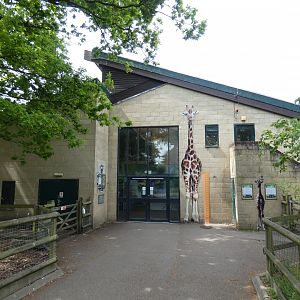 Giraffe house entrance