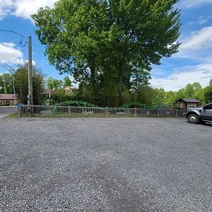 Hovatter's - Children roller coaster in parking lot